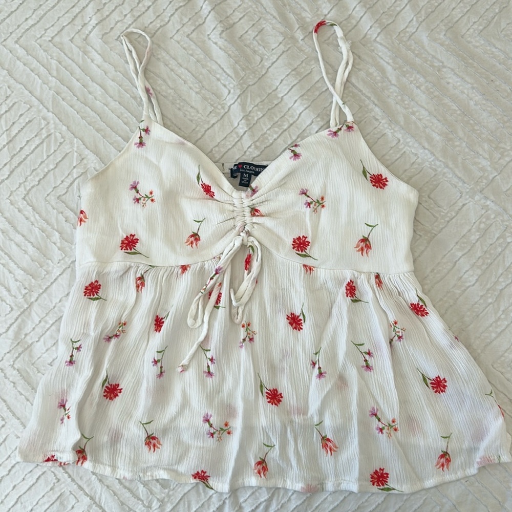 floral tank top